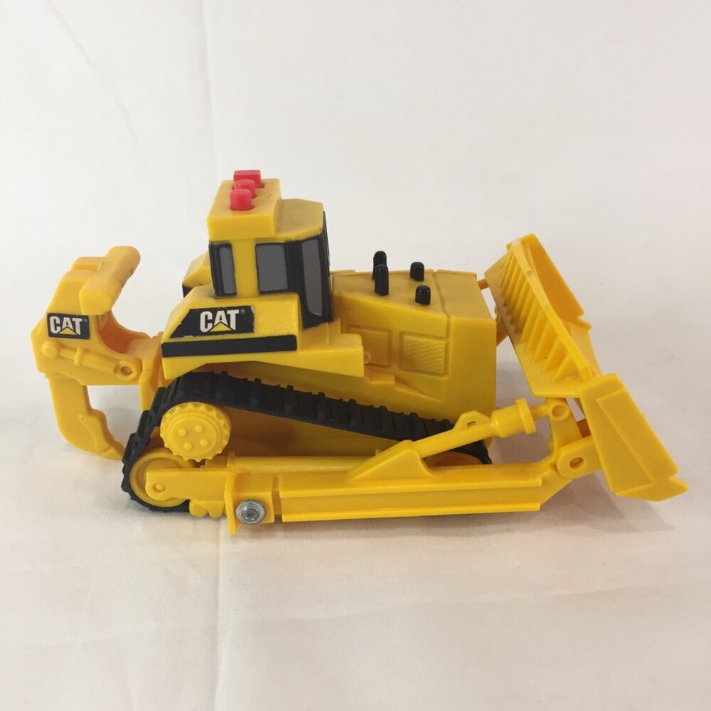 Construction Plastic Dinky Car Type Truck w sounds lights rubber threads 5" CAT